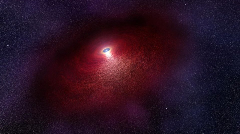 Artist’s concept of the neutron star